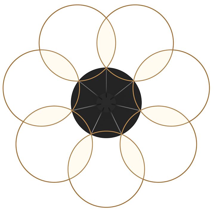 Image 4 Kuzco Maestro LED 26-in Black/Gold LED Chandeliers more views