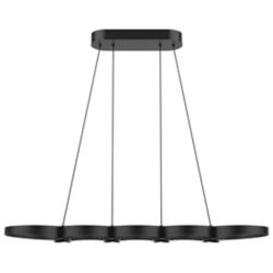 Kuzco Maestro LED 38-in Black Linear Pendant
