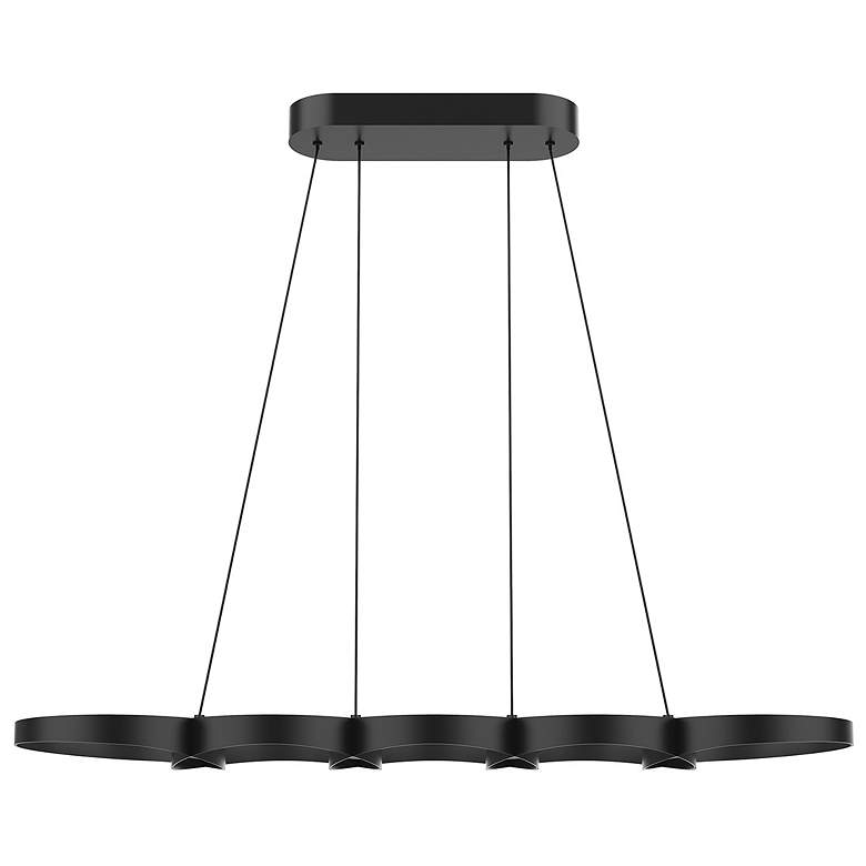 Image 1 Kuzco Maestro LED 38-in Black Linear Pendant