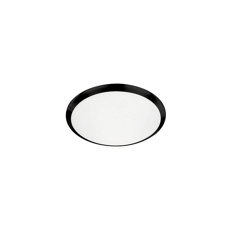 Image 2 Kuzco Malta LED 12-in Black Flush Mount more views
