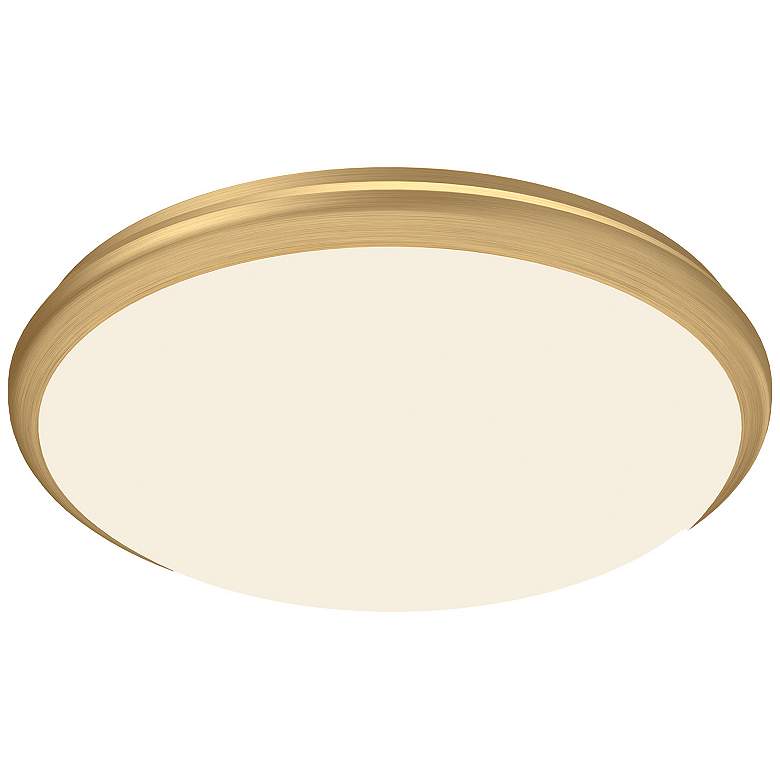 Image 1 Kuzco Malta LED 12-in Brushed Gold Flush Mount