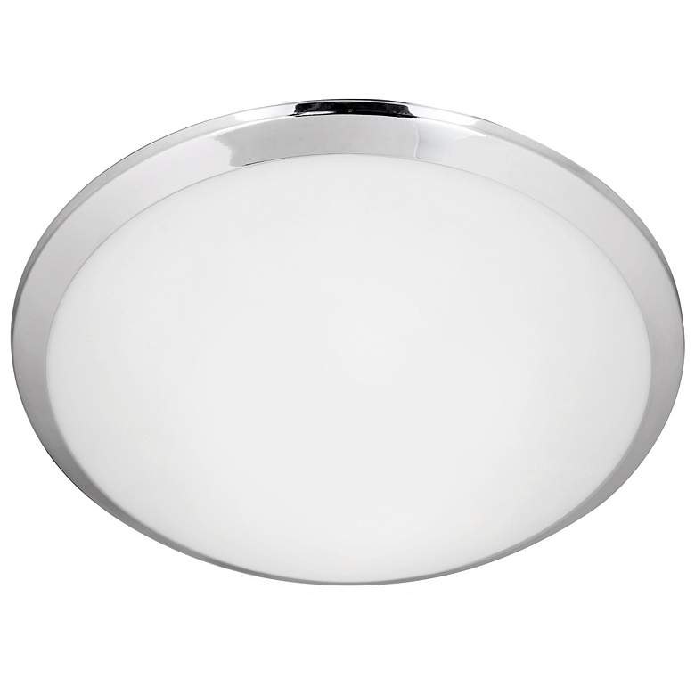 Image 1 Kuzco Malta LED 12-in Chrome Flush Mount