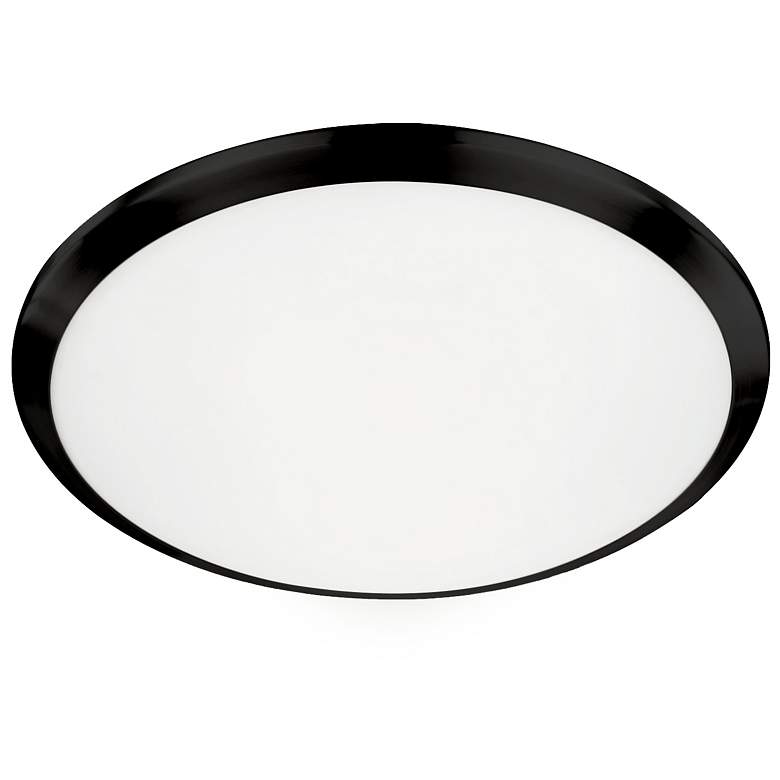 Image 1 Kuzco Malta LED 15-in Black Flush Mount