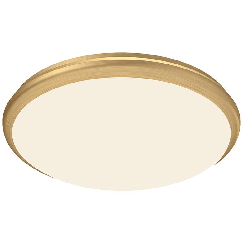 Image 1 Kuzco Malta LED 15-in Brushed Gold Flush Mount