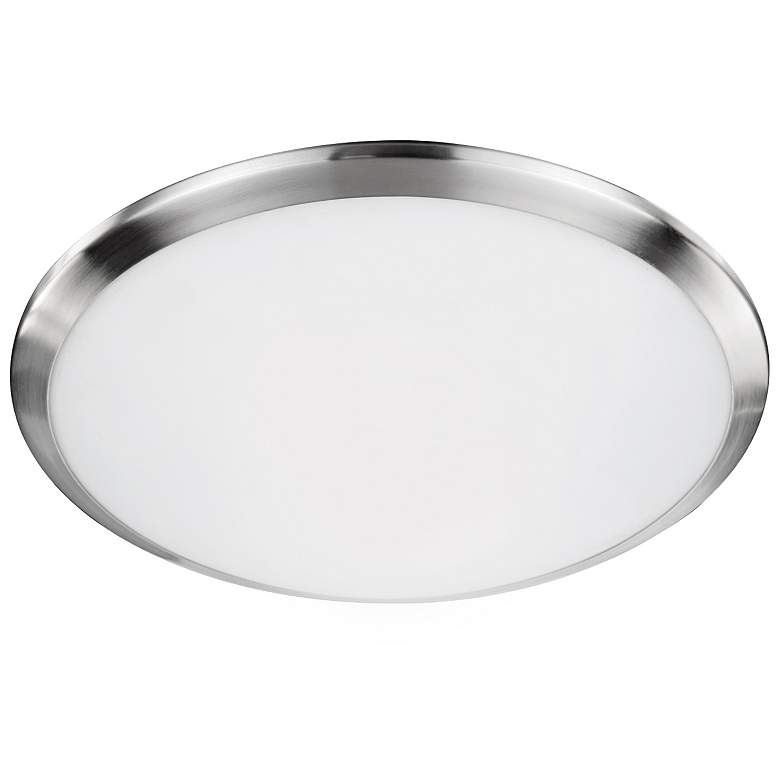 Image 1 Kuzco Malta LED 15-in Brushed Nickel Flush Mount