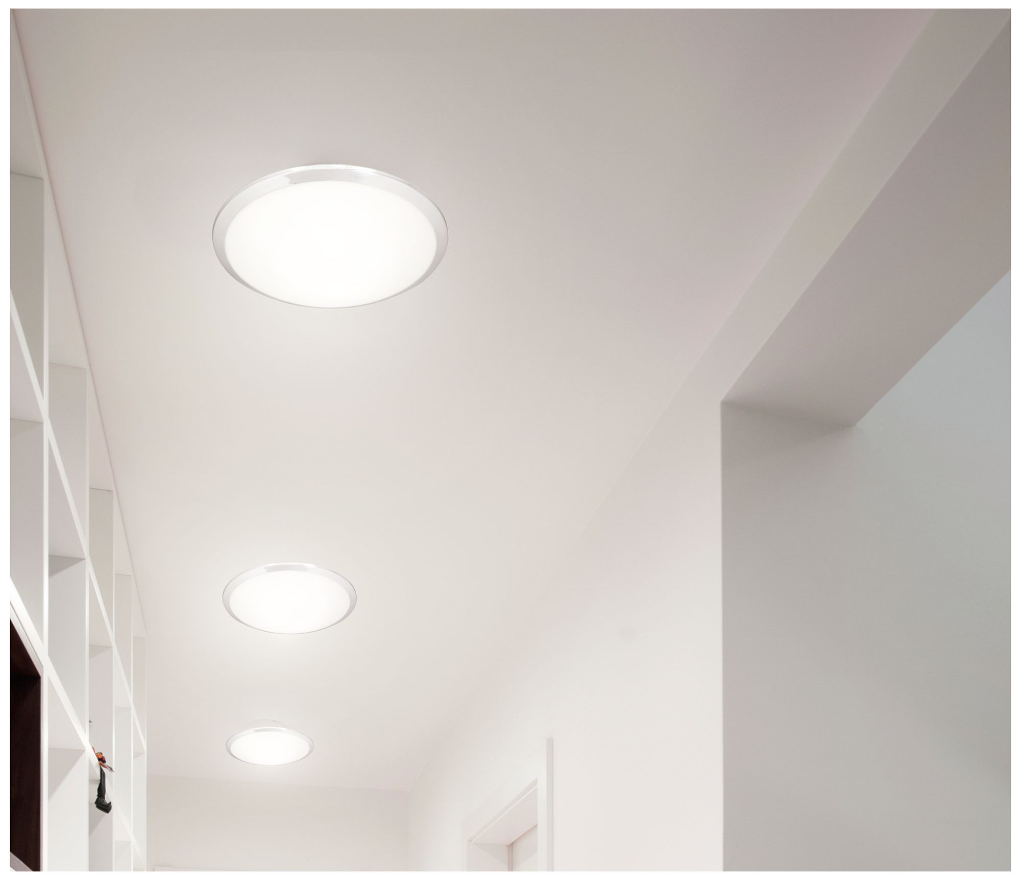 Image 3 Kuzco Malta LED 15-in Chrome Flush Mount more views