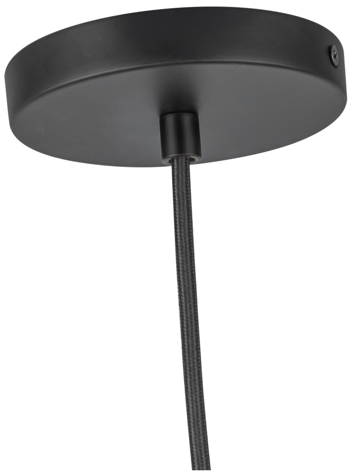 Image 4 Kuzco Marco E26 12-in (196-in Wire) Black/Opal Glass Pendant more views