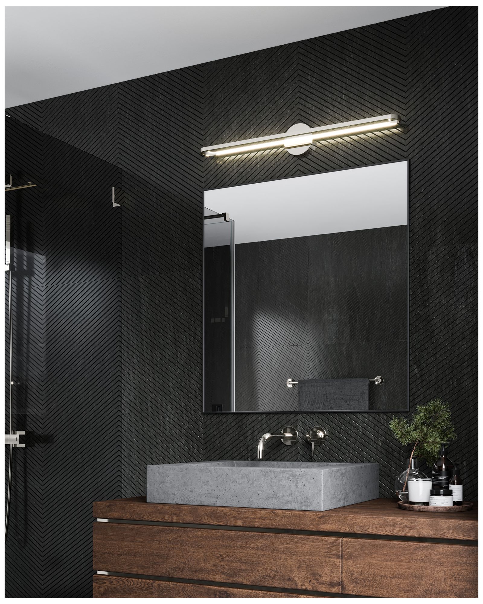 Image 3 Kuzco Marlon LED 36-in Chrome Vanity Light more views