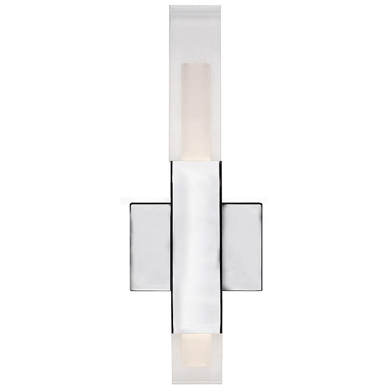 Image 1 Kuzco Martelo LED 18-in Chrome Wall Sconce