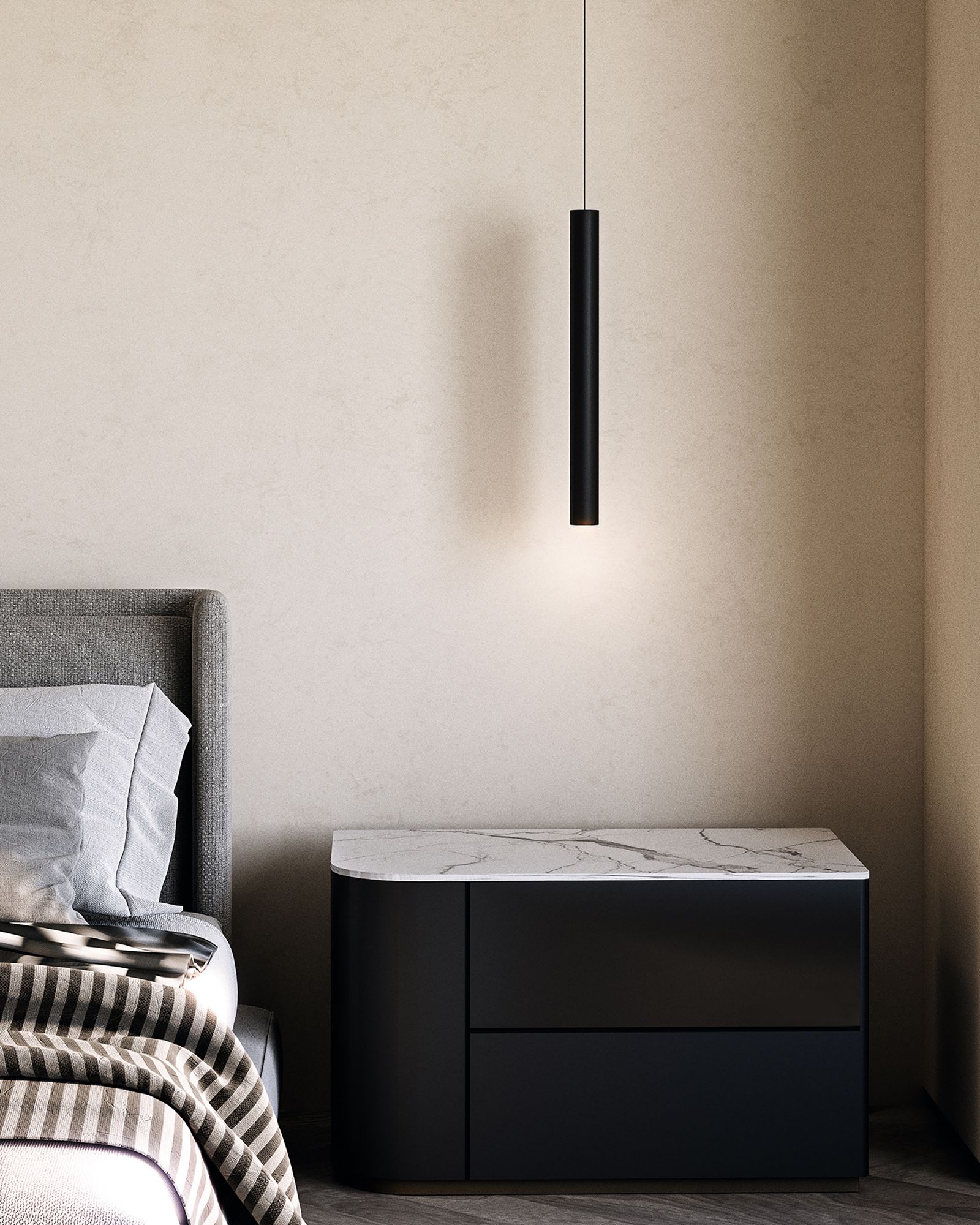 Image 3 Kuzco Mason LED 14-in Urban Bronze Pendant more views