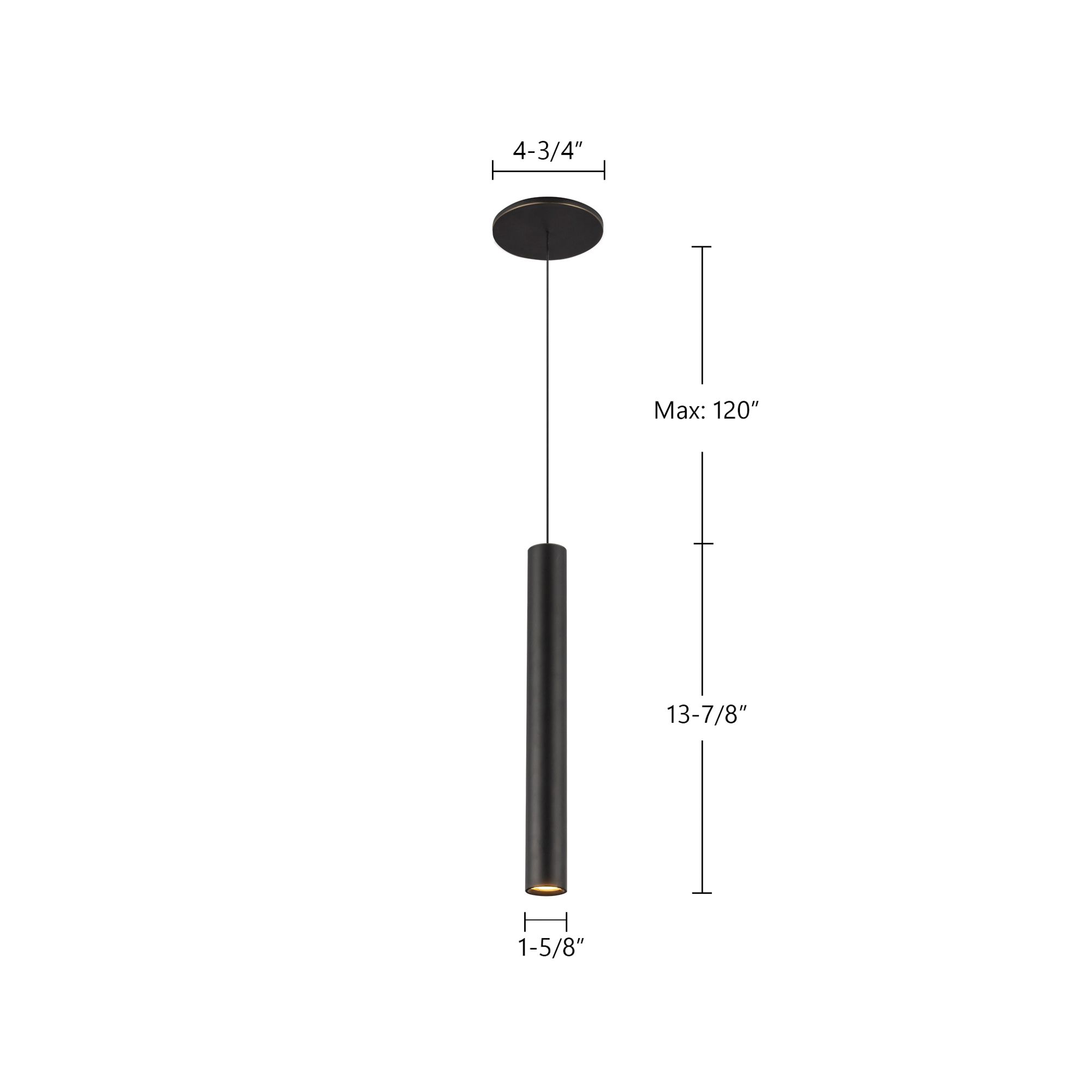 Kuzco Mason LED 14-in Urban Bronze Pendant