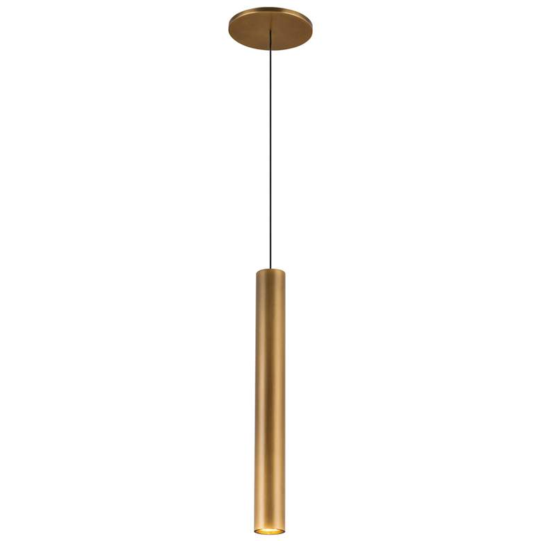 Image 1 Kuzco Mason LED 14-in Vintage Brass Pendant