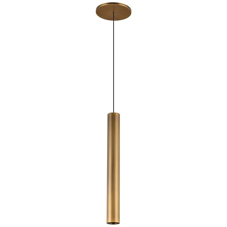 Image 2 Kuzco Mason LED 14-in Vintage Brass Pendant more views