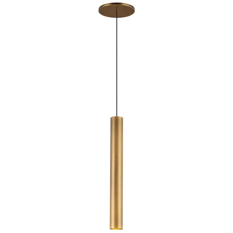 Image 3 Kuzco Mason LED 14-in Vintage Brass Pendant more views