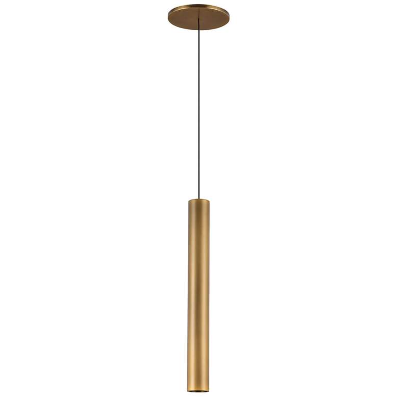 Image 4 Kuzco Mason LED 14-in Vintage Brass Pendant more views