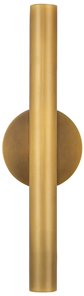 Image 2 Kuzco Mason LED 16-in Vintage Brass Wall Sconce more views