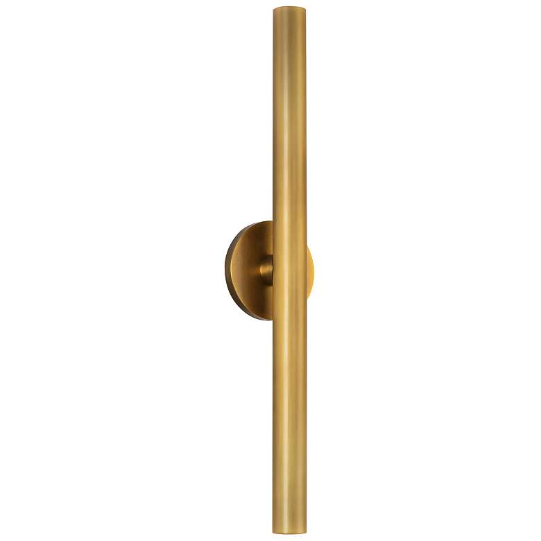 Image 1 Kuzco Mason LED 24-in Vintage Brass Wall Sconce