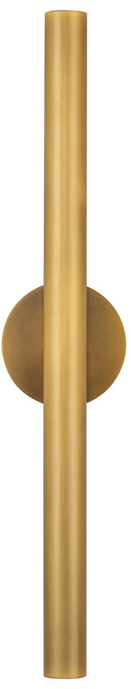 Image 2 Kuzco Mason LED 24-in Vintage Brass Wall Sconce more views