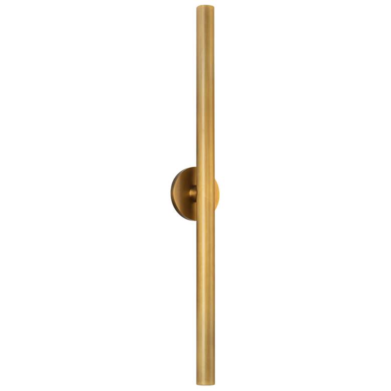 Image 1 Kuzco Mason LED 32-in Vintage Brass Wall Sconce