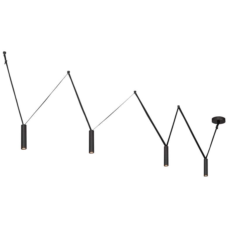 Image 1 Kuzco Mason LED 4-in Urban Bronze Linear Pendant