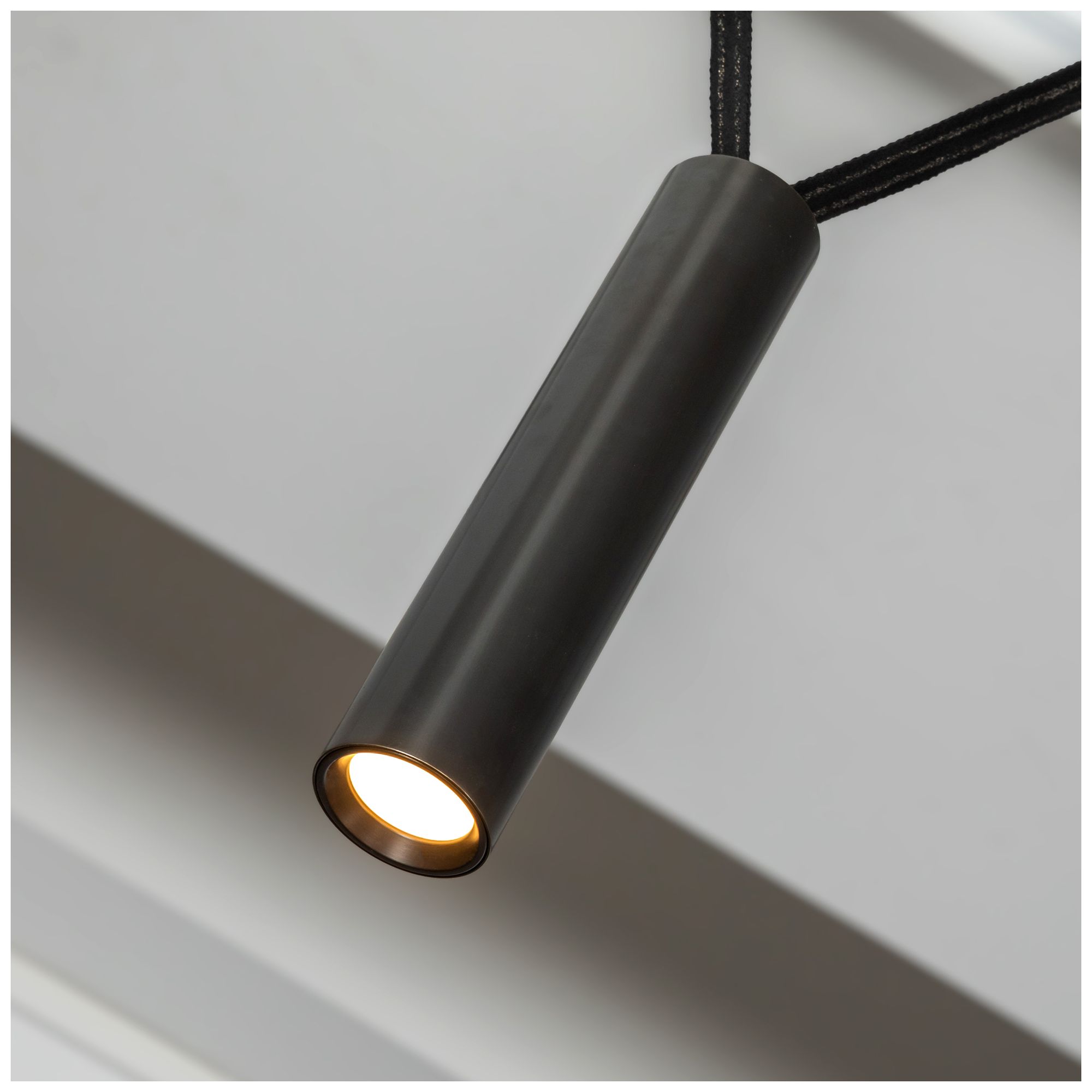 Image 4 Kuzco Mason LED 4-in Urban Bronze Linear Pendant more views