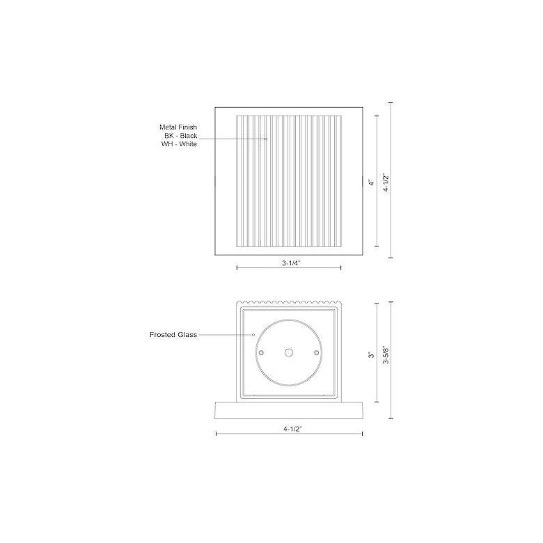 Image 3 Kuzco Mavis LED 5-in Black Exterior Wall Sconce more views