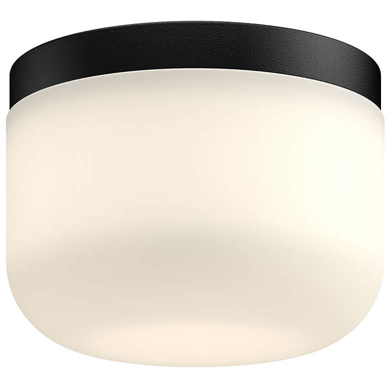Image 1 Kuzco Mel LED 5-in Black/Opal Glass Flush Mount
