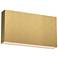 Kuzco Mica 10" Wide Brushed Gold All-terior LED Outdoor Wall Sconce
