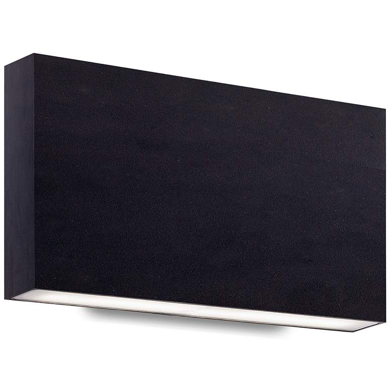 Image 1 Kuzco Mica LED 10-in Black All-terior Wall Sconce