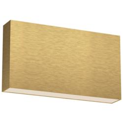 Kuzco Mica LED 10-in Brushed Gold All-terior Wall Sconce