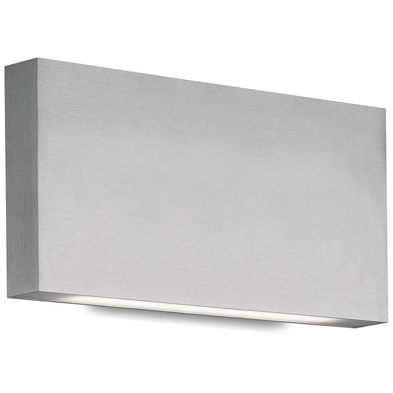 Image 1 Kuzco Mica LED 10-in Brushed Nickel All-terior Wall Sconce