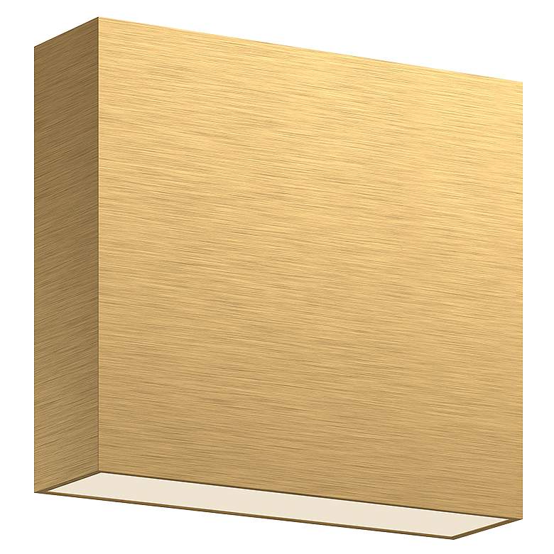 Image 1 Kuzco Mica LED 6-in Brushed Gold All-terior Wall Sconce