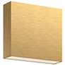 Kuzco Mica LED 6-in Brushed Gold All-terior Wall Sconce