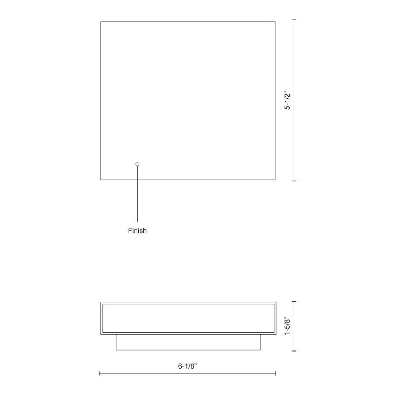 Image 2 Kuzco Mica LED 6-in Brushed Nickel All-terior Wall Sconce more views
