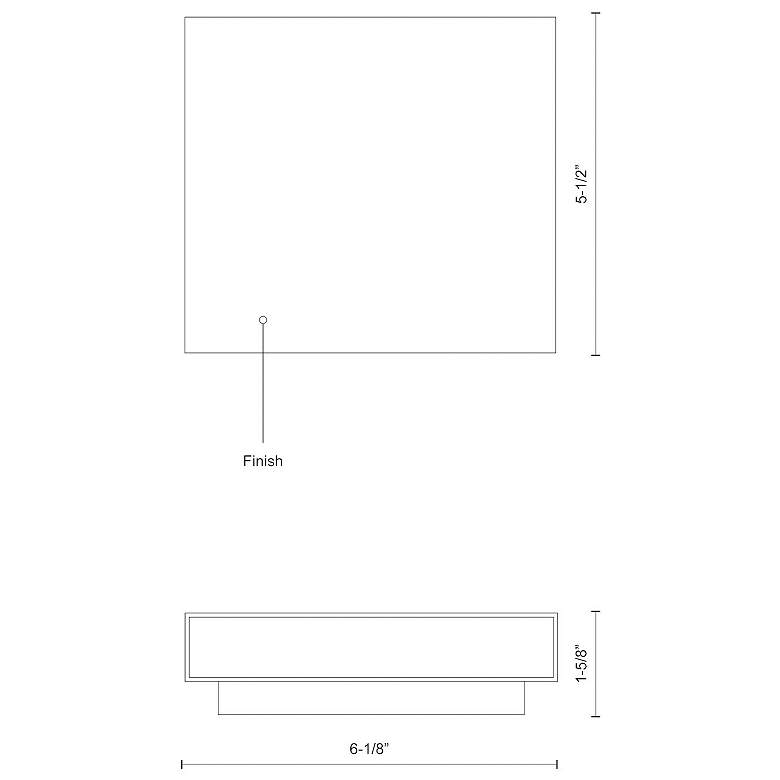 Image 2 Kuzco Mica LED 6-in White All-terior Wall Sconce more views