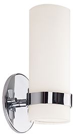 Image 2 Kuzco Milano LED 9-in Chrome Wall Sconce more views