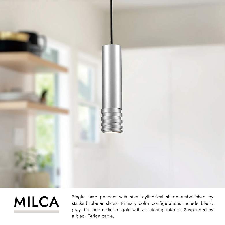 Image 3 Kuzco Milca 10-in Black Pendants more views