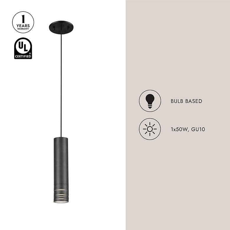 Image 4 Kuzco Milca 10-in Black Pendants more views
