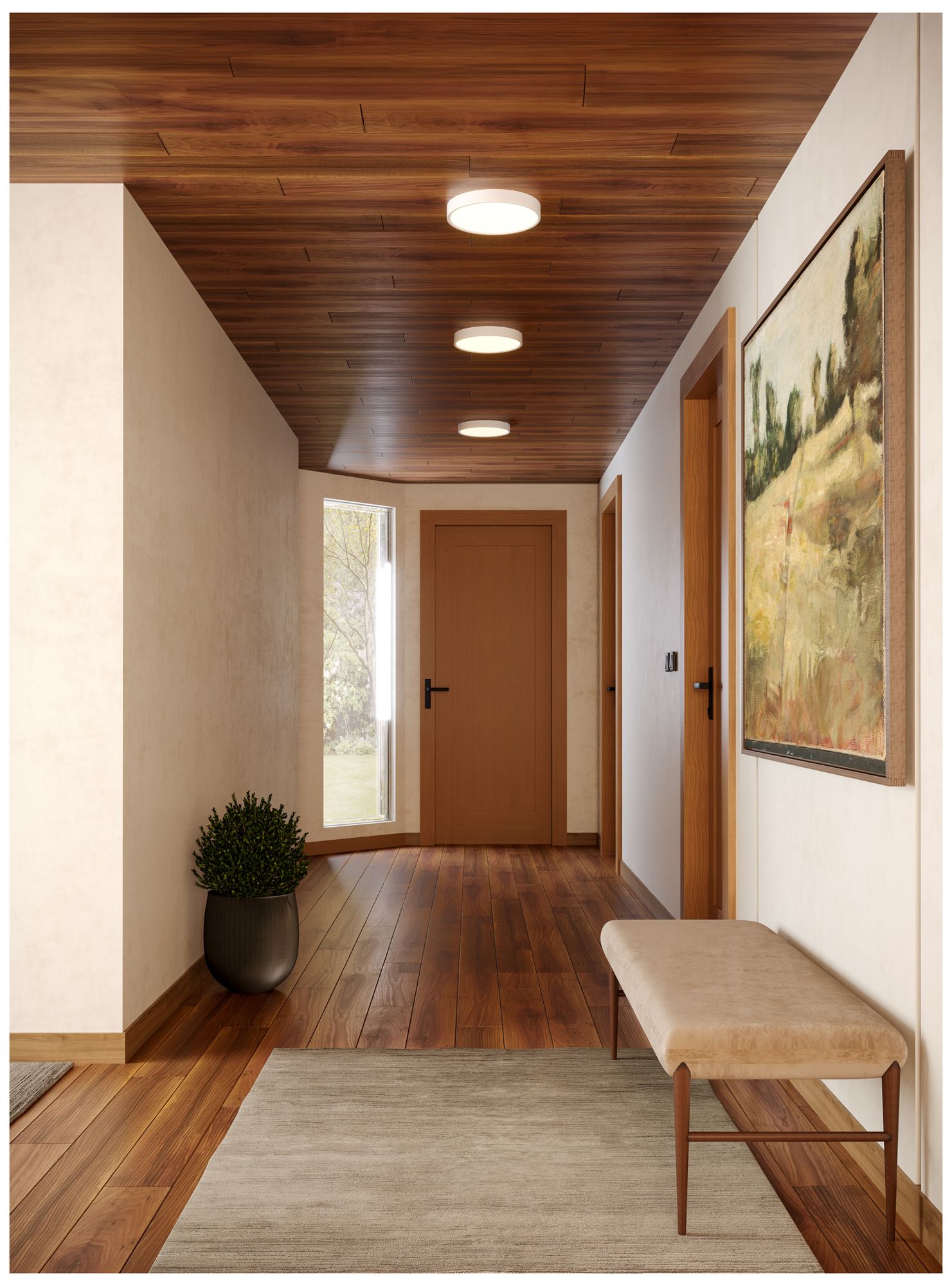 Image 2 Kuzco Mio LED 12-in White Flush Mount more views