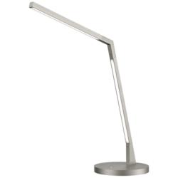 Kuzco Miter LED 17-in Brushed Nickel LED Table Lamp
