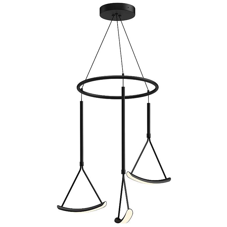 Image 1 Kuzco Mobil LED 27-in Black LED Chandeliers