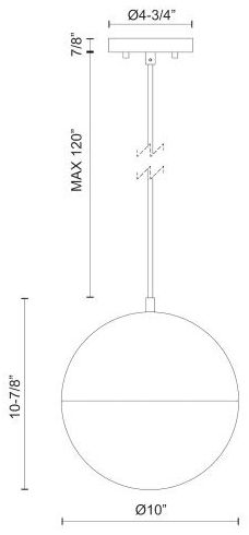 Image 7 Kuzco Monae LED 10-in Black Pendant more views