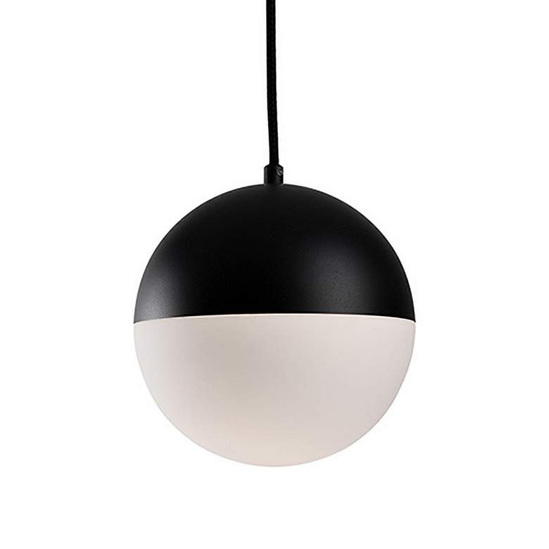 Image 2 Kuzco Monae LED 8-in Black Pendant more views