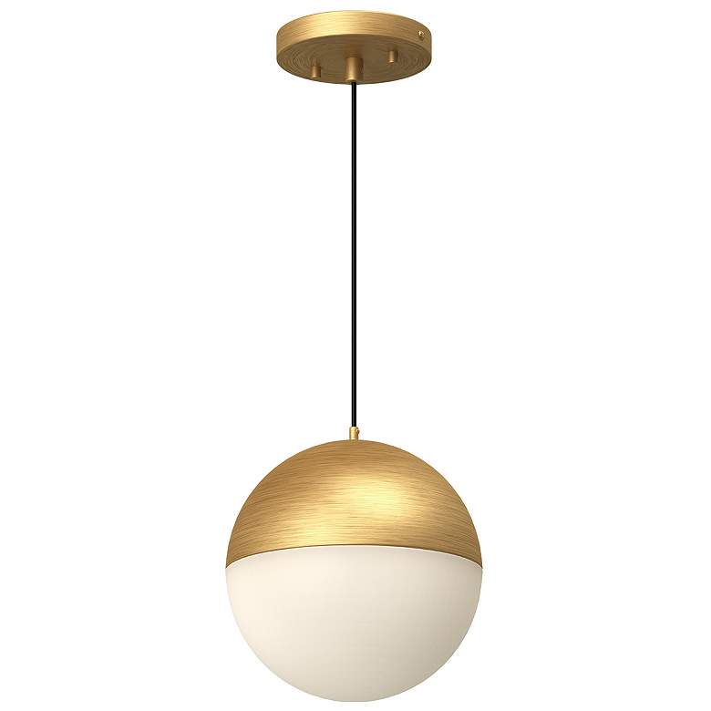Image 1 Kuzco Monae LED 8-in Brushed Gold Pendant