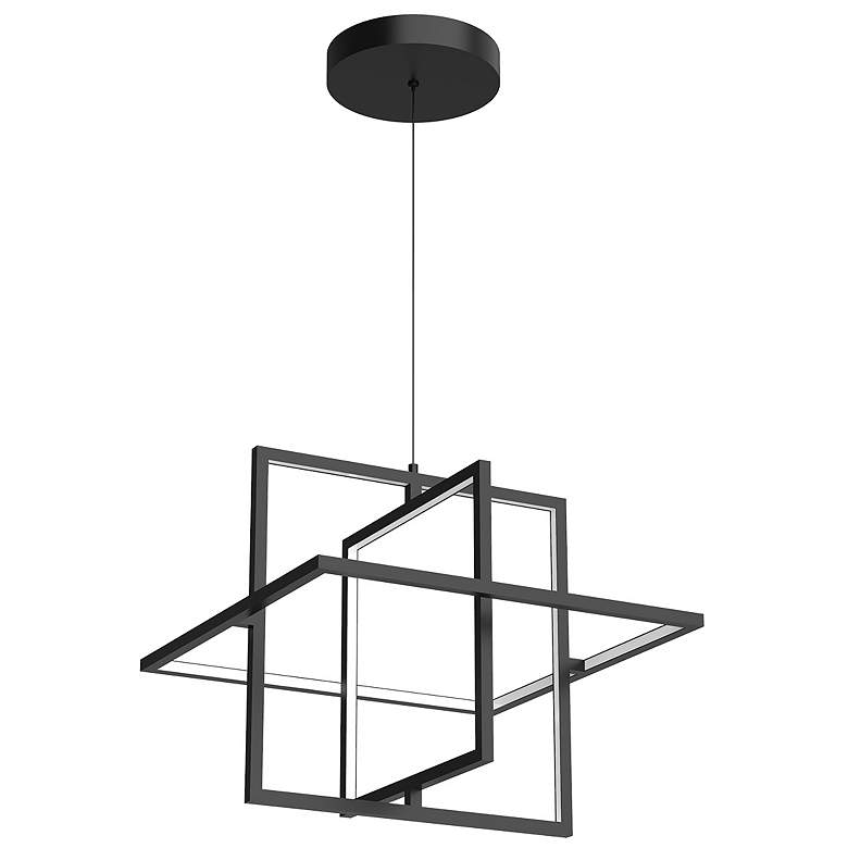 Image 1 Kuzco Mondrian LED 20-in Black Pendant