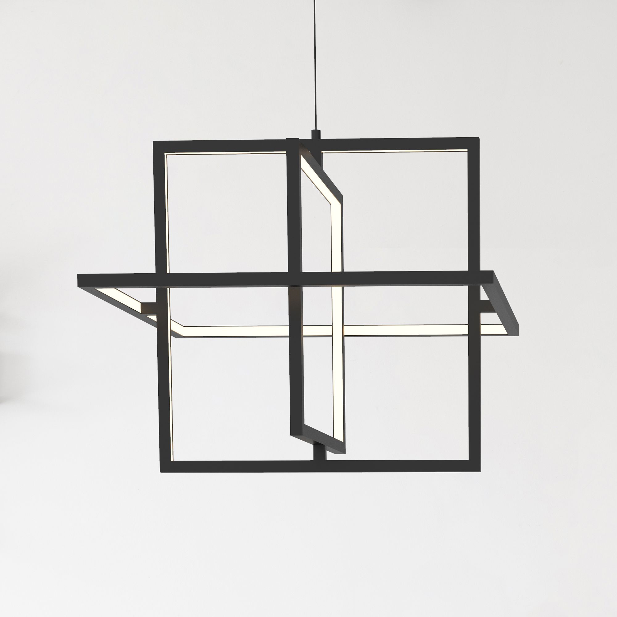 Kuzco Mondrian LED 20-in Black Pendant