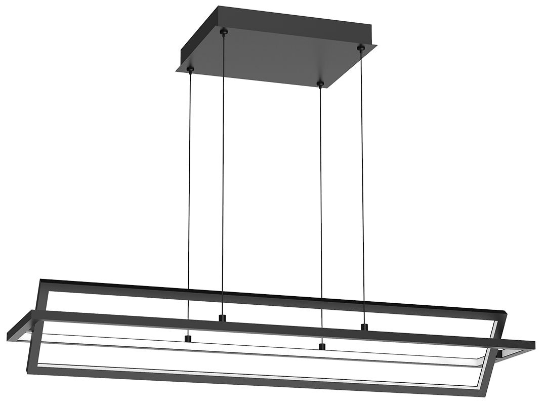 Image 4 Kuzco Mondrian LED 36-in Black Linear Pendant more views