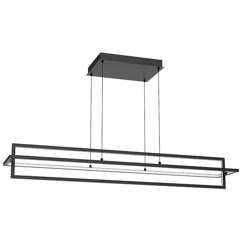 Image 1 Kuzco Mondrian LED 48-in Black Linear Pendant