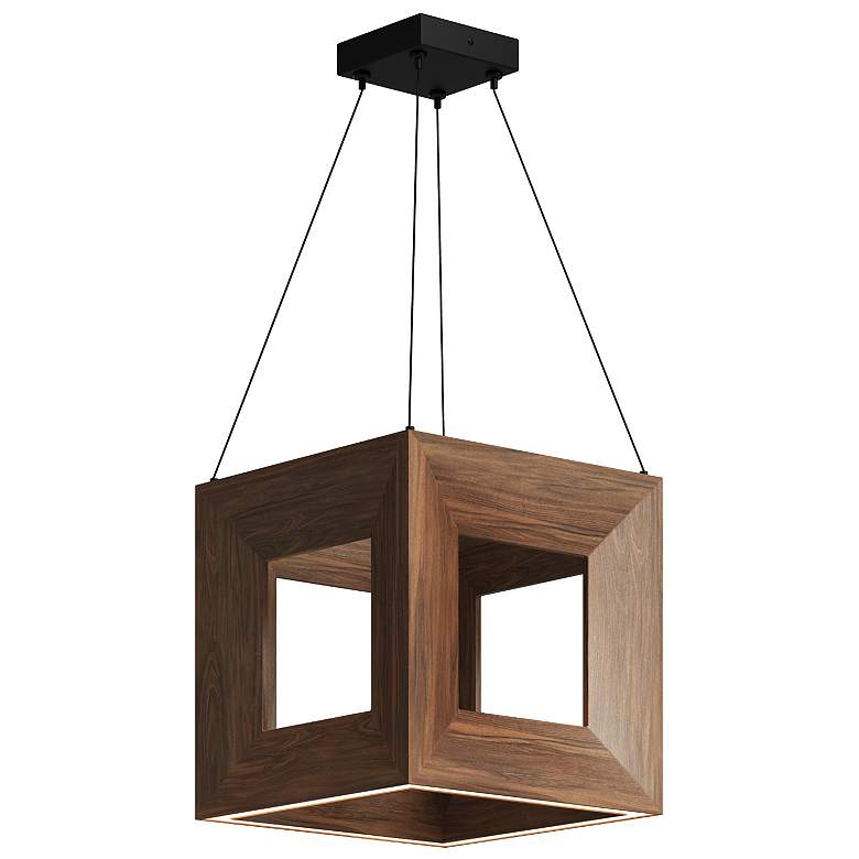 Image 1 Kuzco Morina LED 12-in Walnut Pendant
