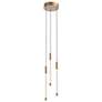 2_Kuzco Motif LED 13-in Brushed Gold Multi-Pendant
